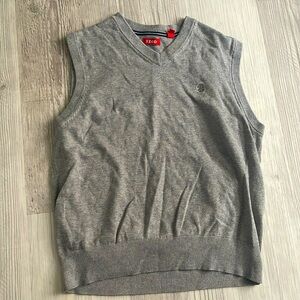 Gray Sweater Vest - V-neck